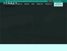 Tablet Screenshot of ferrysolicitors.com